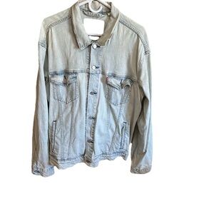 Levi’s Premium Trucker Jacket PC9 72334‑0510 Men’s L Light Blue Soft Denim